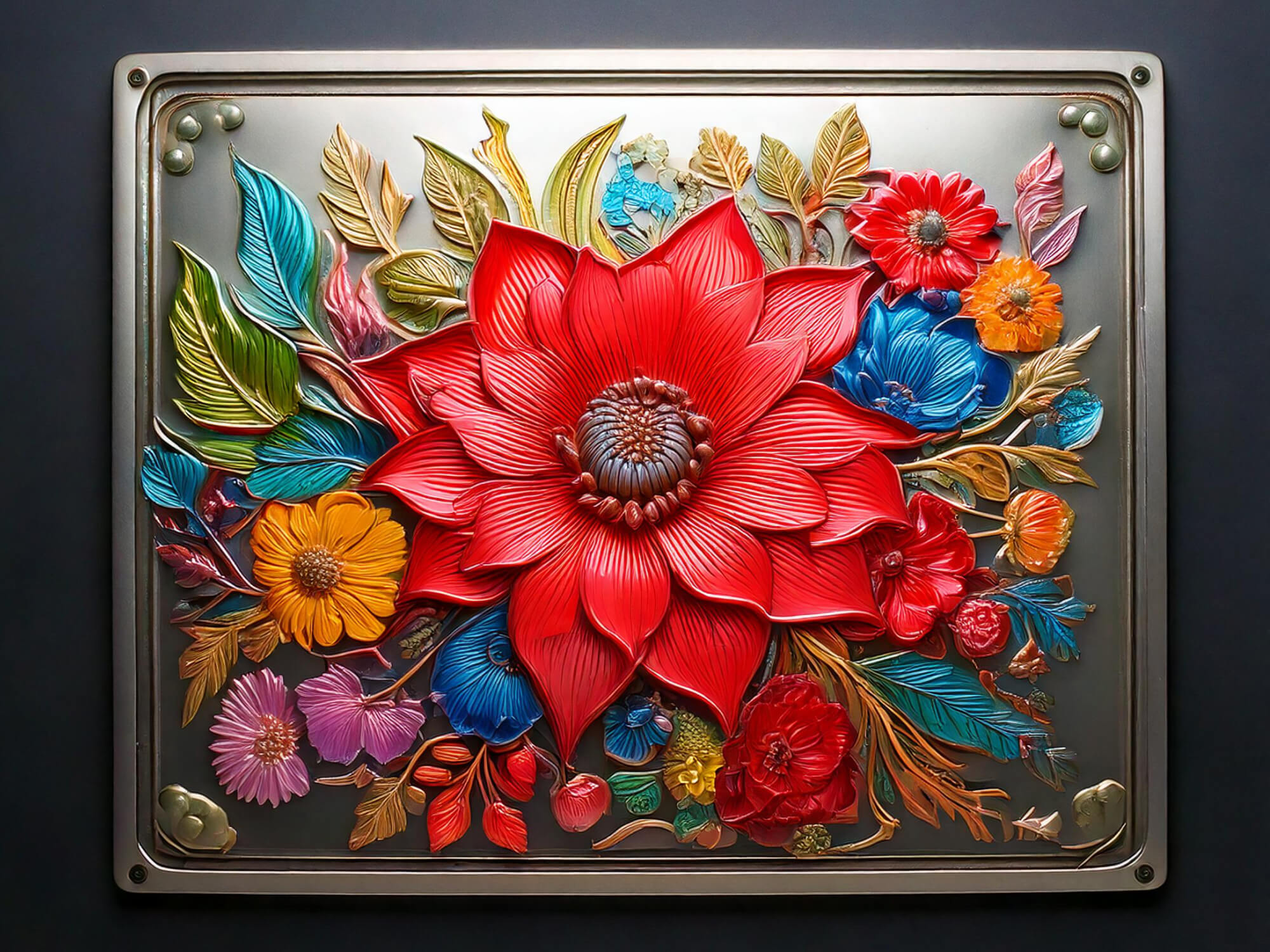 Vibrant Metal Print Example by WIZART - Dubai Printing Services