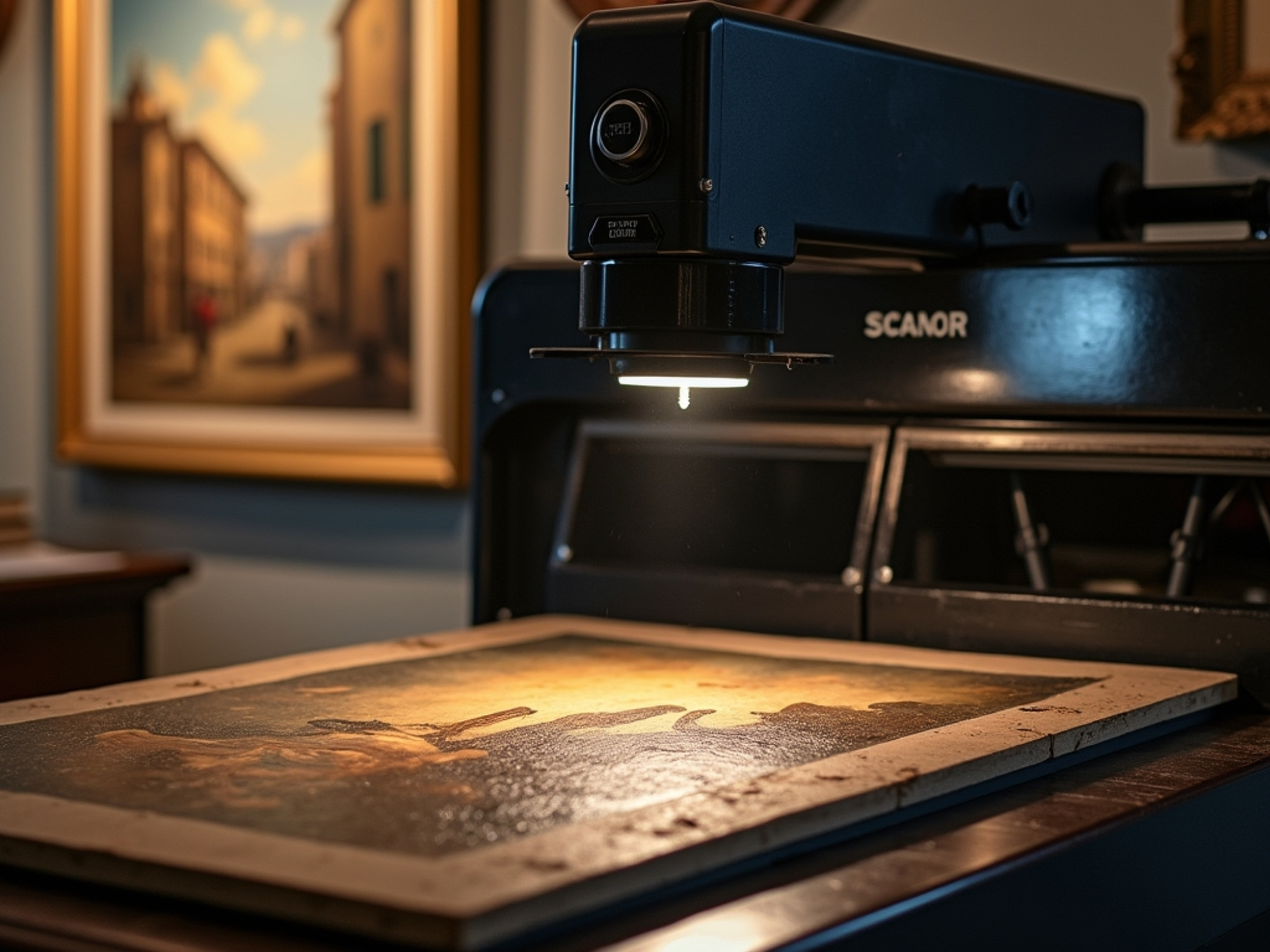 High-resolution artwork scanning example by WIZART - Fine Art Printing UAE